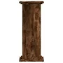 Soportes de plantas madera ingeniería roble ahumado 33x33x80 cm de , Soportes para macetas - Ref: Foro24-852973, Precio: 48,4...