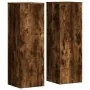 Soportes para plantas 2 uds madera roble ahumado 33x33x100 cm de , Soportes para macetas - Ref: Foro24-3307886, Precio: 107,1...