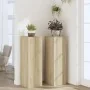 Soportes para plantas 2 uds madera roble Sonoma 33x33x100 cm von , Topfständer - Ref: Foro24-3307884, Preis: 117,38 €, Rabatt: %