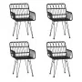 Juego de comedor de jardín 5 piezas ratán sintético negro von , Gartensets - Ref: Foro24-3157869, Preis: 391,79 €, Rabatt: %