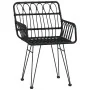 Juego de comedor de jardín 5 piezas ratán sintético negro von , Gartensets - Ref: Foro24-3157869, Preis: 391,79 €, Rabatt: %