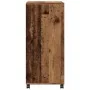 Armario con ruedas madera de ingeniería envejecida 55x40x91 cm de , Aparadores - Ref: Foro24-853189, Precio: 72,01 €, Descuen...