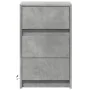 Mesita de noche con luces LED madera ingeniería gris hormigón de , Mesitas de noche - Ref: Foro24-852015, Precio: 79,01 €, De...