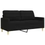 Juego de sofás con cojines 2 piezas tela negro von , Sofas - Ref: Foro24-3278339, Preis: 544,74 €, Rabatt: %