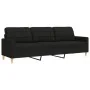 Juego de sofás con cojines 2 piezas tela negro von , Sofas - Ref: Foro24-3278339, Preis: 544,74 €, Rabatt: %