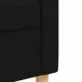 Juego de sofá 3 piezas con reposapiés y cojines tela negro by , Sofas - Ref: Foro24-3278347, Price: 602,35 €, Discount: %