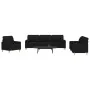 Juego de sofás con cojines 3 piezas tela negro by , Sofas - Ref: Foro24-3278307, Price: 659,06 €, Discount: %