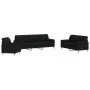 Juego de sofás con cojines 3 piezas tela negro by , Sofas - Ref: Foro24-3278307, Price: 659,06 €, Discount: %
