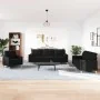 Juego de sofás con cojines 3 piezas tela negro by , Sofas - Ref: Foro24-3278307, Price: 659,06 €, Discount: %