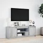 Mueble de TV LED madera ingeniería gris Sonoma 139,5x34x50 cm de , Muebles TV - Ref: Foro24-852199, Precio: 104,36 €, Descuen...