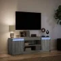 Mueble de TV LED madera ingeniería gris Sonoma 139,5x34x50 cm de , Muebles TV - Ref: Foro24-852199, Precio: 104,36 €, Descuen...