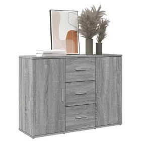 Aparador madera de ingeniería gris Sonoma 90,5x29,5x65 cm by , Sideboards - Ref: Foro24-849879, Price: 97,85 €, Discount: %