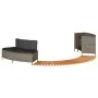 Borde bañera hidromasaje madera acacia y ratán sintético gris de , Accesorios para piscinas y spa - Ref: Foro24-365615, Preci...