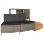 Borde bañera hidromasaje madera acacia y ratán sintético gris de , Accesorios para piscinas y spa - Ref: Foro24-365615, Preci...