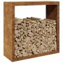 Leñero 100x40x100 cm Acero oxidado by , Firewood bags and holders - Ref: Foro24-850974, Price: 116,28 €, Discount: %