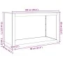 Leñero 100x40x60 cm Acero oxidado by , Firewood bags and holders - Ref: Foro24-850988, Price: 95,74 €, Discount: %