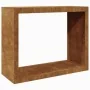 Leñero 100x40x80 cm Acero oxidado de , Bolsas y soportes de leña - Ref: Foro24-850981, Precio: 127,59 €, Descuento: %