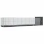 Pajarera con extensión acero plateado 1037x203x216 cm by , Feet and bird cages - Ref: Foro24-3214261, Price: 1,00 €, Discount: %