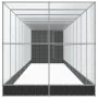 Pajarera con extensión acero plateado 1037x203x216 cm by , Feet and bird cages - Ref: Foro24-3214261, Price: 1,00 €, Discount: %