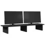 Soporte para monitor madera maciza de pino negro 100x27x15 cm by , Computer bases and risers - Ref: Foro24-854707, Price: 35,...