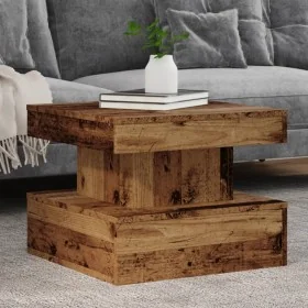 Mesa de centro con luces LED madera envejecida 50x50x40 cm von , Couchtisch - Ref: Foro24-857712, Preis: 62,39 €, Rabatt: %