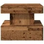 Mesa de centro con luces LED madera envejecida 50x50x40 cm by , Coffee table - Ref: Foro24-857712, Price: 62,39 €, Discount: %