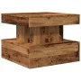 Mesa de centro con luces LED madera envejecida 50x50x40 cm by , Coffee table - Ref: Foro24-857712, Price: 62,39 €, Discount: %