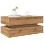 Mesa de centro con luces LED roble artisian 90x50x40 cm von , Couchtisch - Ref: Foro24-857719, Preis: 114,36 €, Rabatt: %