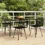 Juego de comedor de jardín 5 piezas ratán sintético negro de , Conjuntos de jardín - Ref: Foro24-3157883, Precio: 415,91 €, D...