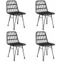 Juego de comedor de jardín 5 piezas ratán sintético negro de , Conjuntos de jardín - Ref: Foro24-3157883, Precio: 415,91 €, D...