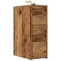 Armario de baño estrecho con ruedas madera envejecida von , Schließfächer und Lagerschränke - Ref: Foro24-855284, Preis: 68,5...