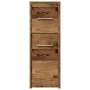 Armario de baño estrecho con ruedas madera envejecida von , Schließfächer und Lagerschränke - Ref: Foro24-855284, Preis: 68,5...