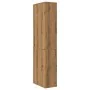 Armario de baño estrecho con ruedas madera roble artisian von , Schließfächer und Lagerschränke - Ref: Foro24-855303, Preis: ...