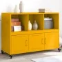 Aparador de acero amarillo mostaza 100,5x39x72 cm de , Aparadores - Ref: Foro24-846737, Precio: 137,19 €, Descuento: %