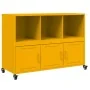 Aparador de acero amarillo mostaza 100,5x39x72 cm de , Aparadores - Ref: Foro24-846737, Precio: 137,19 €, Descuento: %