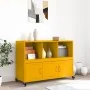 Aparador de acero amarillo mostaza 100,5x39x72 cm de , Aparadores - Ref: Foro24-846737, Precio: 137,19 €, Descuento: %