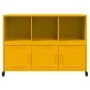 Aparador de acero amarillo mostaza 100,5x39x72 cm de , Aparadores - Ref: Foro24-846737, Precio: 137,19 €, Descuento: %