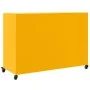 Aparador de acero amarillo mostaza 100,5x39x72 cm de , Aparadores - Ref: Foro24-846737, Precio: 137,19 €, Descuento: %