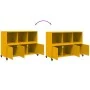Aparador de acero amarillo mostaza 100,5x39x72 cm de , Aparadores - Ref: Foro24-846737, Precio: 137,19 €, Descuento: %