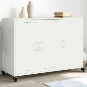 Aparador de acero blanco 100,5x39x72 cm von , Sideboards - Ref: Foro24-846685, Preis: 166,71 €, Rabatt: %