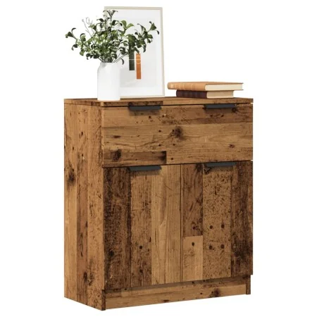 Aparador de madera de ingeniería envejecida 60x30x70 cm by , Sideboards - Ref: Foro24-856838, Price: 74,04 €, Discount: %