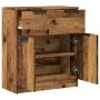 Aparador de madera de ingeniería envejecida 60x30x70 cm by , Sideboards - Ref: Foro24-856838, Price: 74,04 €, Discount: %