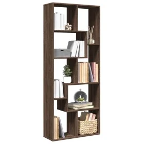 Librería divisora madera ingeniería marrón roble 67x25x161,5 cm by , Bookcases and shelves - Ref: Foro24-858081, Price: 89,25...