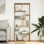 Librería divisora madera ingeniería roble artisan 67x25x161,5cm by , Bookcases and shelves - Ref: Foro24-858083, Price: 83,87...