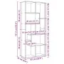 Librería divisora madera ingeniería roble artisan 67x25x161,5cm by , Bookcases and shelves - Ref: Foro24-858083, Price: 83,87...