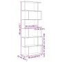 Librería divisora 6 niveles madera roble ahumado 70x24x193 cm by , Bookcases and shelves - Ref: Foro24-858088, Price: 79,03 €...