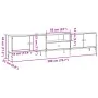Mueble TV cajón madera ingeniería roble artesanal 200x25x44 cm von , TV-Möbel - Ref: Foro24-857697, Preis: 128,78 €, Rabatt: %