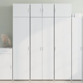 Aparador alto madera de ingeniería blanco 70x42,5x185 cm by , Sideboards - Ref: Foro24-3281427, Price: 204,39 €, Discount: %