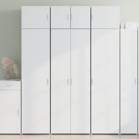 Aparador alto madera de ingeniería blanco 70x42,5x185 cm de , Aparadores - Ref: Foro24-3281427, Precio: 204,14 €, Descuento: %