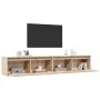 Armario de pared 2 uds madera maciza de pino 100x30x35cm by , Shelves and shelves - Ref: Foro24-813466, Price: 142,79 €, Disc...